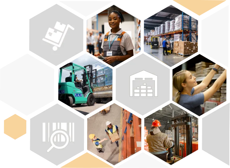 An image portraying al the supply chain workflows.