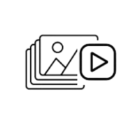 An icon to display media integration